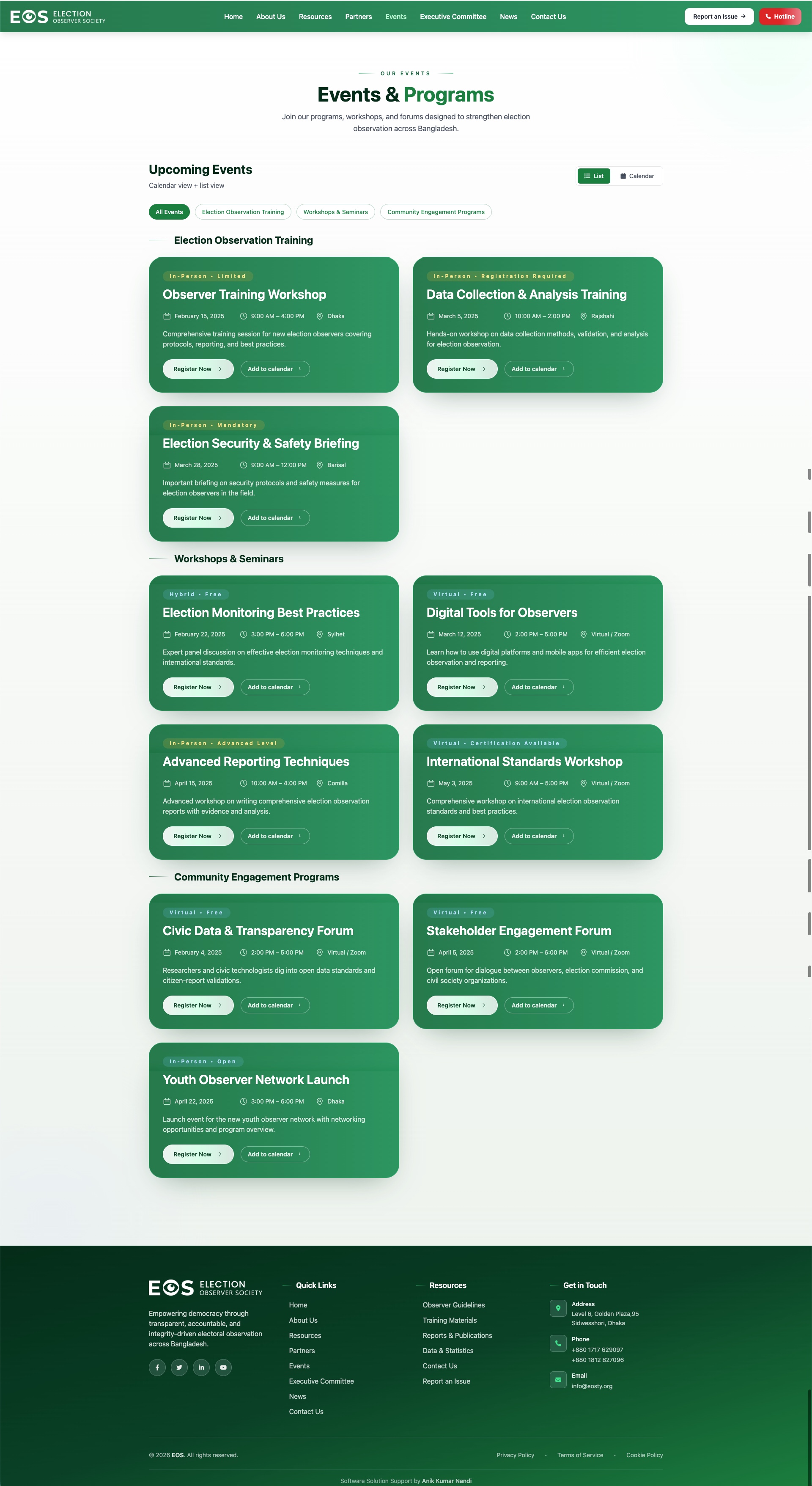 Events: a comprehensive listing of all upcoming events. — preview 2