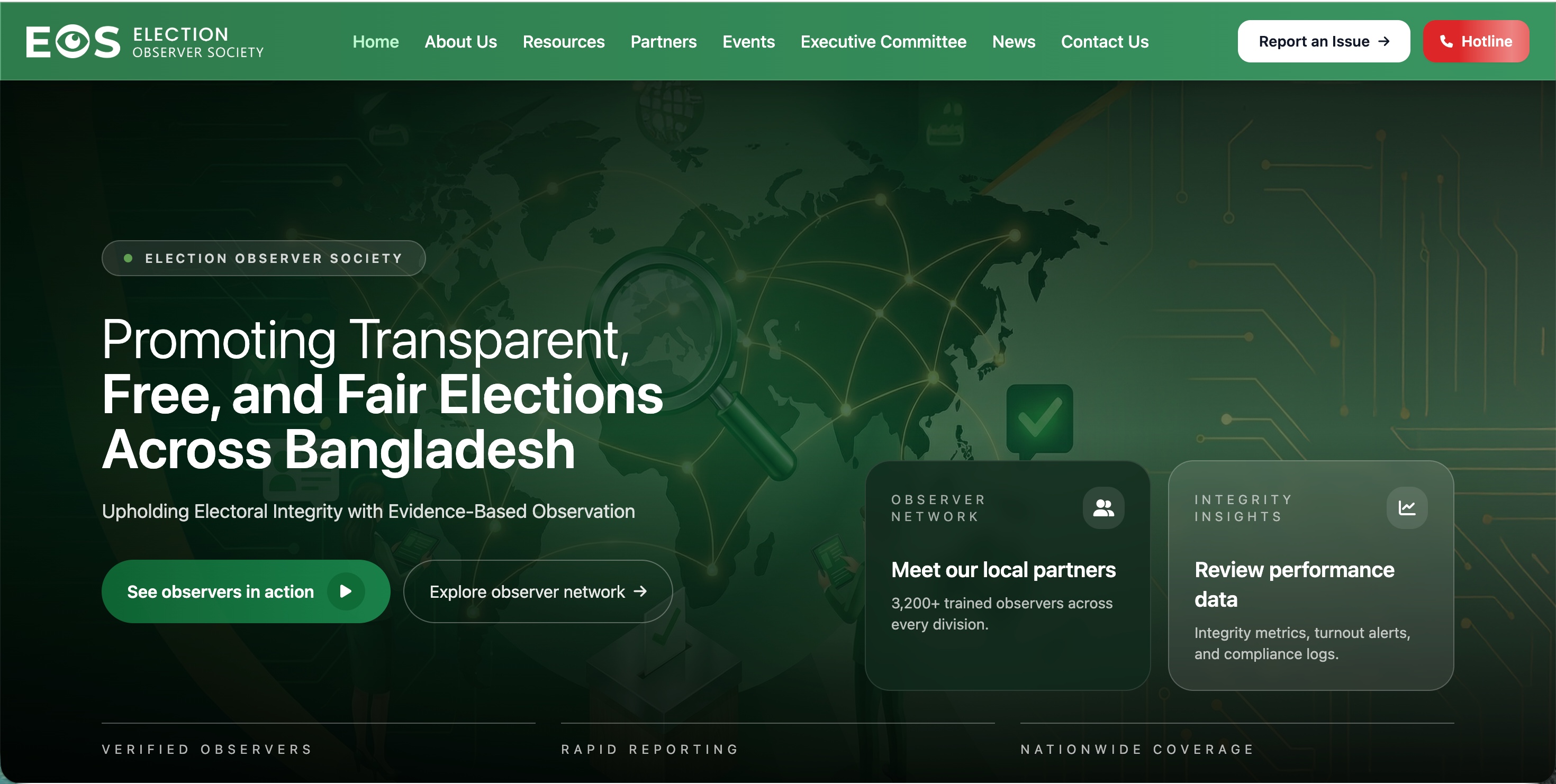 Election Observer Society Platform